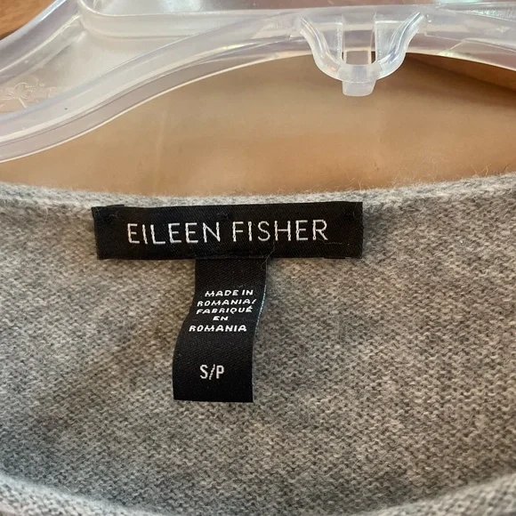 Eileen Fisher Light Gray Sweater Vest - Picture 5 of 5